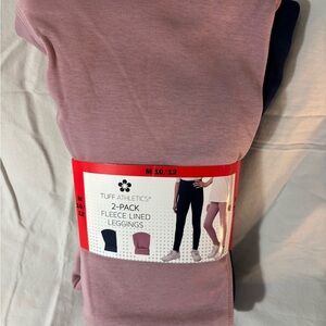 Tuff Athletics Pink and Blue Leggings 2 pack Set, M 10/12 - NWT
